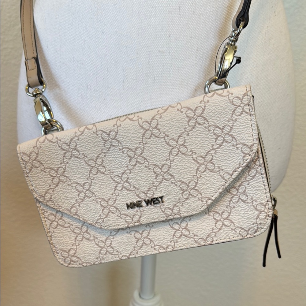 Nine West Cream Crossbody Bag